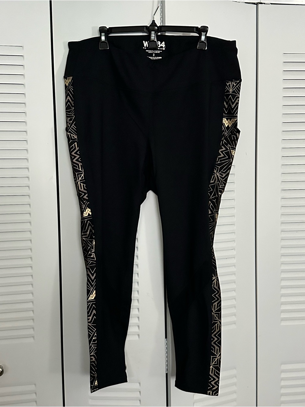 torrid Wonder Woman 84 Gold and Black Leggings with Side Pockets